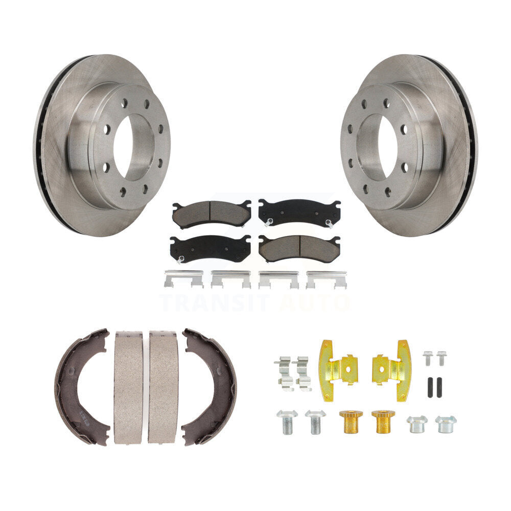 Kit de quincaillerie pour chaussures de stationnement, Rotors à disque arrière, tampons en céramique, pour Chevrolet GMC 1500