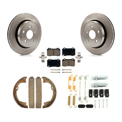 Kit de quincaillerie pour chaussures de stationnement, Rotors à disque arrière, tampons en céramique, pour Jeep Grand Cheroke
