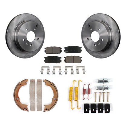 Kit de chaussures de stationnement et de matériel de stationnement, Rotors à disque arrière, coussinets en céramique pour Chevrolet Equino