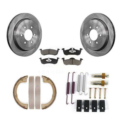 Rotors à disque arrière, patins en céramique, chaussures de stationnement et Kit de matériel pour Ford Expeditio