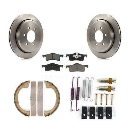 Rotors à disque arrière, patins en céramique, chaussures de stationnement et Kit de matériel pour Ford Expeditio