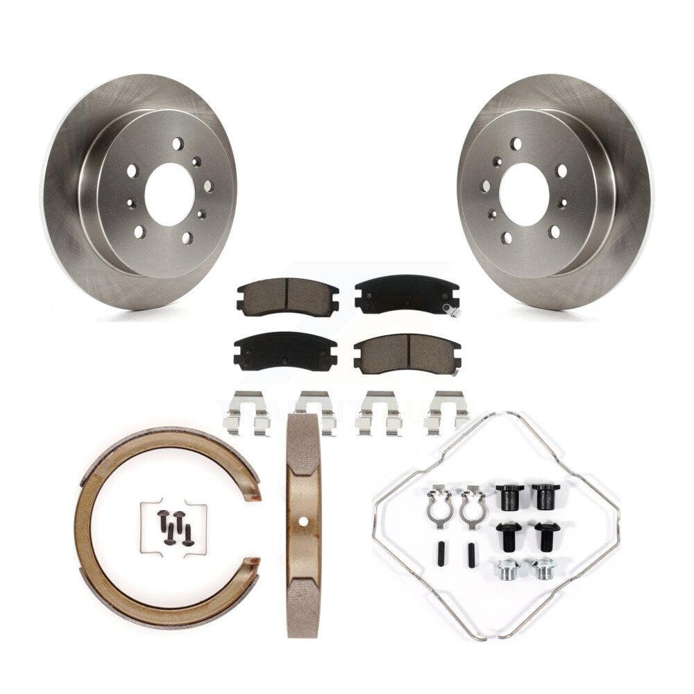 Kit de quincaillerie pour chaussures de stationnement, Rotors à disque arrière, tampons en céramique, pour Chevrolet Impala A