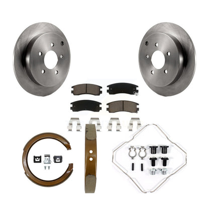 Kit de chaussures de stationnement et de quincaillerie pour Buick Rendezvous, Rotors à disque arrière, coussinets en céramique