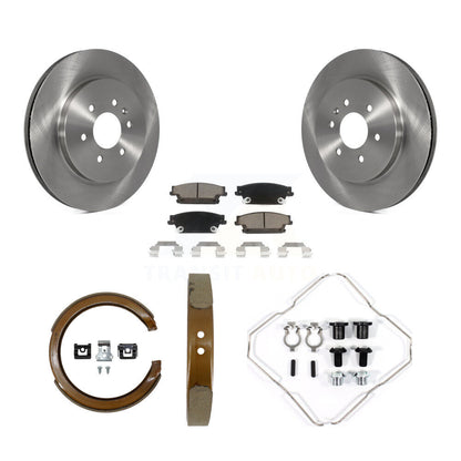 Kit de quincaillerie pour chaussures de frein de stationnement, Rotors à disque arrière, plaquettes en céramique, pour Cadillac SRX