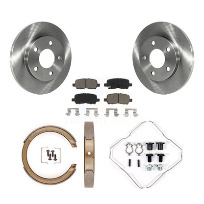 Kit de chaussures de stationnement et de matériel de stationnement, Rotors à disque arrière, coussinets en céramique pour Chevrolet Impala