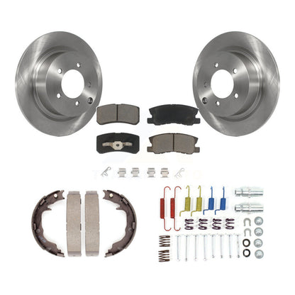 Kit de chaussures de stationnement et de matériel de stationnement, Rotors à disque arrière, tampons en céramique, pour Mitsubishi Lance