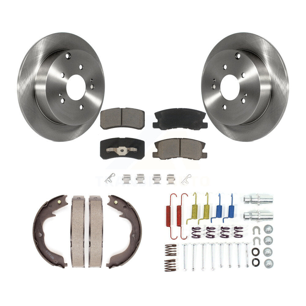 Kit de quincaillerie pour chaussures de stationnement, Rotors à disque arrière, tampons en céramique, pour Mitsubishi Endeavo