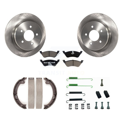 Kit de quincaillerie pour chaussures de stationnement, Rotors à disque arrière, tampons en céramique, pour Dodge Grand Carava