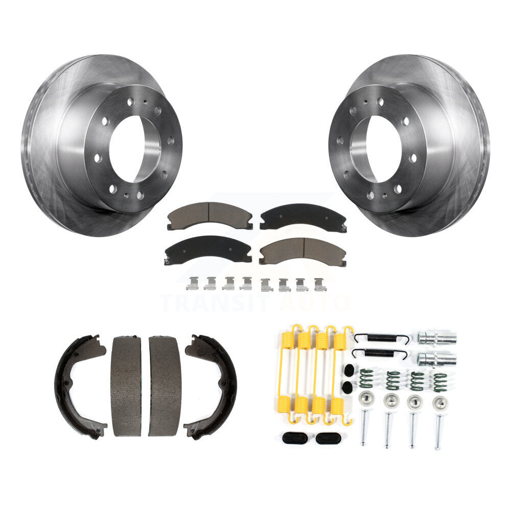 Kit de quincaillerie pour chaussures de stationnement, Rotors à disque arrière, tampons en céramique, pour Chevrolet Silverad