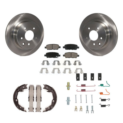 Kit de chaussures de stationnement et de matériel de stationnement, Rotors à disque arrière, plaquettes en céramique, pour Nissan Rogue LEA