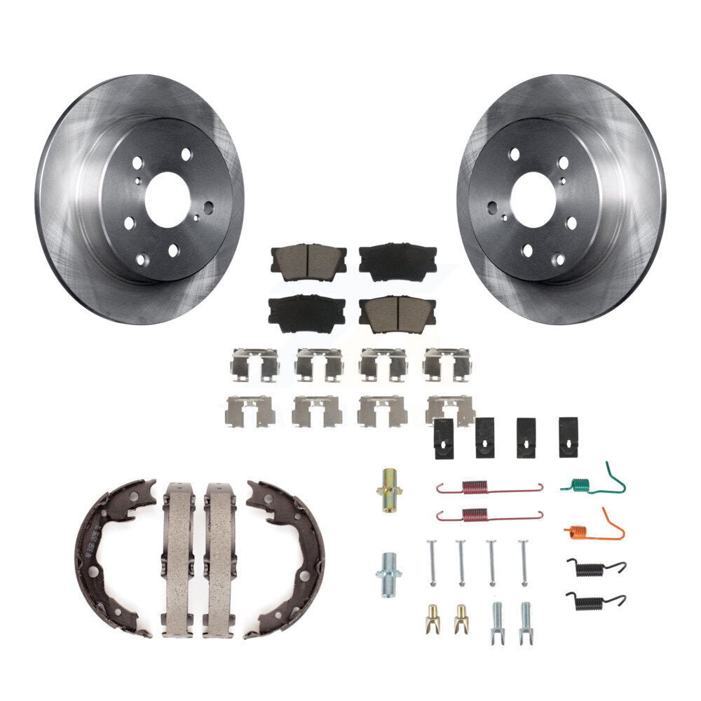 Kit de chaussures de stationnement et de matériel de stationnement, Rotors à disque arrière, tampons en céramique, pour Toyota RAV4 Lexu
