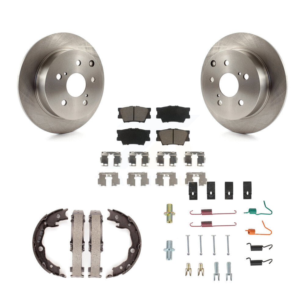 Kit de quincaillerie pour chaussures de stationnement, Rotors à disque arrière, tampons en céramique, pour Toyota Matrix Vibe