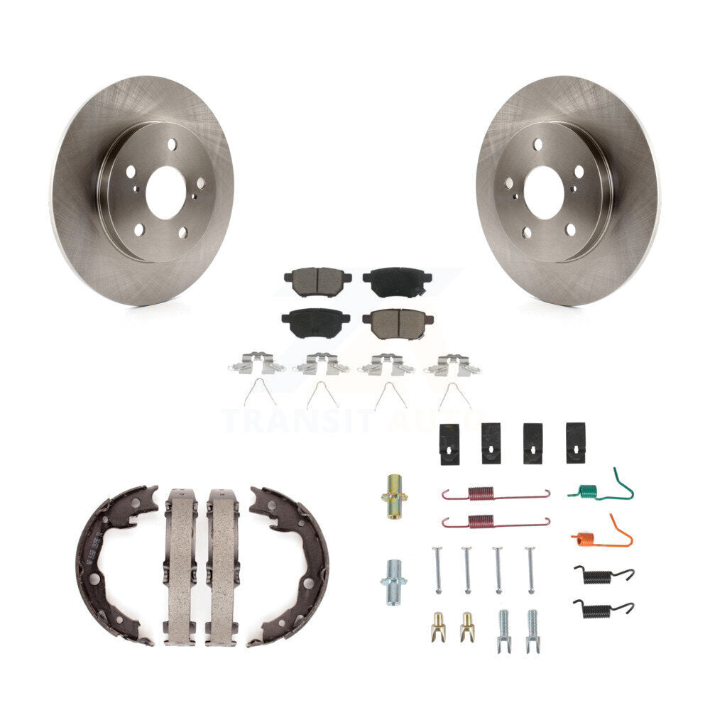 Kit de quincaillerie pour chaussures de stationnement, Rotors à disque arrière, tampons en céramique, pour Toyota Matrix Vibe