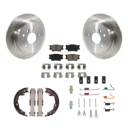 Kit de quincaillerie pour chaussures de frein de stationnement, Rotors à disque arrière, plaquettes en céramique, pour Toyota Camry