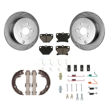 Kit de quincaillerie pour chaussures de stationnement, Rotors à disque arrière, tampons en céramique, pour Toyota Corolla Vib