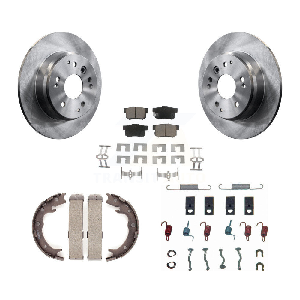Kit de chaussures de stationnement et de quincaillerie pour Acura TL Honda, Rotors à disque arrière, tampons en céramique
