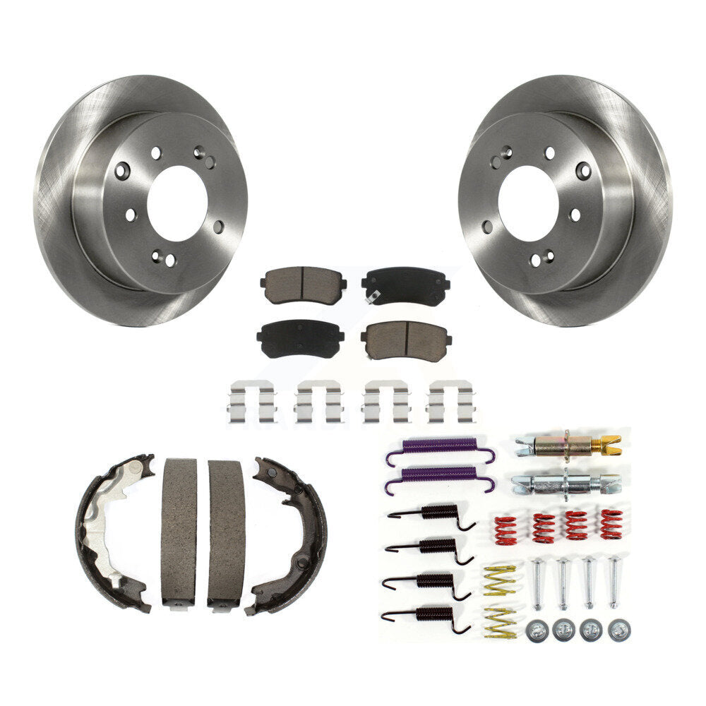 Kit de chaussures de stationnement et de quincaillerie, Rotors à disque arrière, tampons en céramique, pour Kia Forte koup