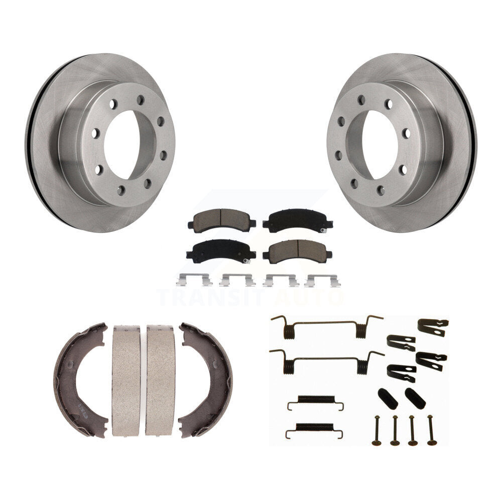 Kit de quincaillerie pour chaussures de stationnement, Rotors à disque arrière, tampons en céramique, pour Chevrolet GMC 3500