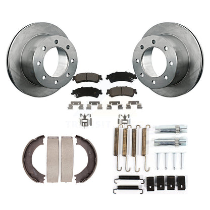 Kit de quincaillerie pour chaussures de stationnement, Rotors à disque arrière, tampons en céramique, pour 01 GMC Sierra 3500