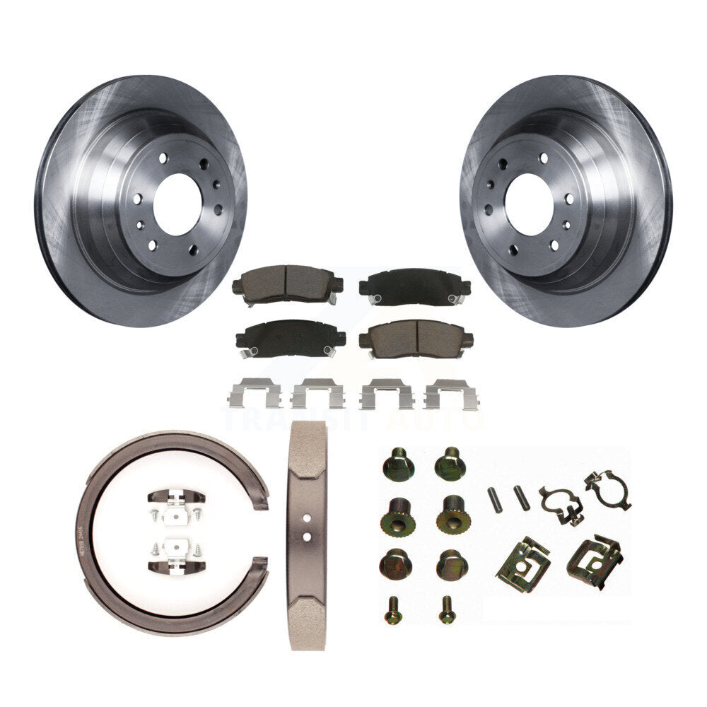 Kit de quincaillerie pour chaussures de stationnement, Rotors à disque arrière, tampons en céramique, pour Chevrolet GMC Envo
