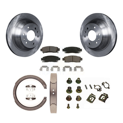 Kit de quincaillerie pour chaussures de stationnement, Rotors à disque arrière, tampons en céramique, pour Chevrolet GMC Envo