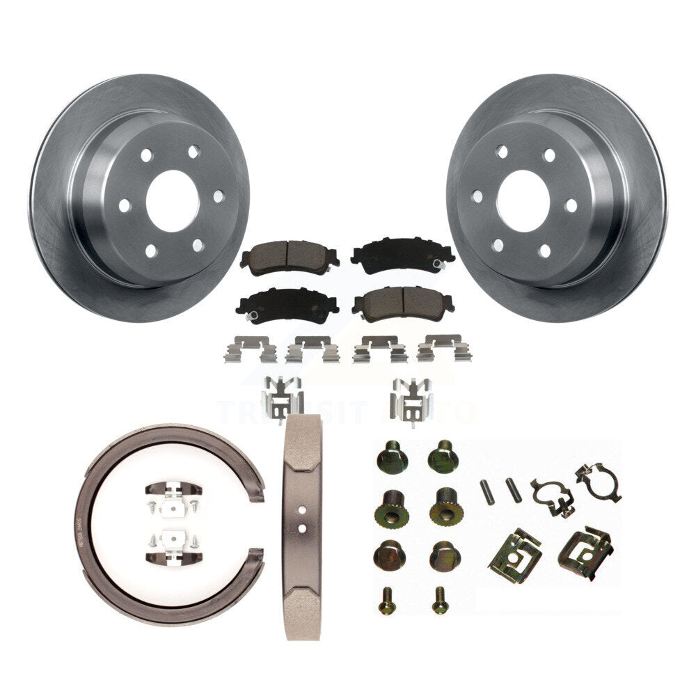 Kit de quincaillerie pour chaussures de stationnement, Rotors à disque arrière, tampons en céramique, pour Chevrolet GMC 1500