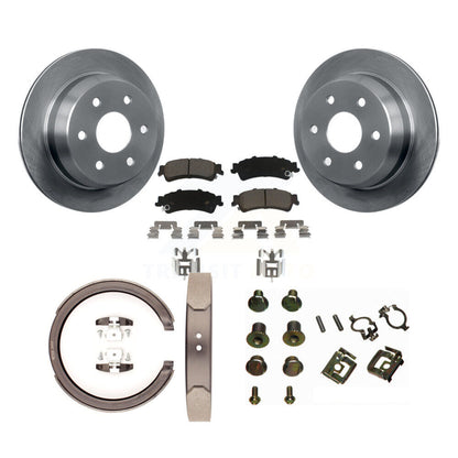Kit de quincaillerie pour chaussures de stationnement, Rotors à disque arrière, tampons en céramique, pour Chevrolet GMC 1500