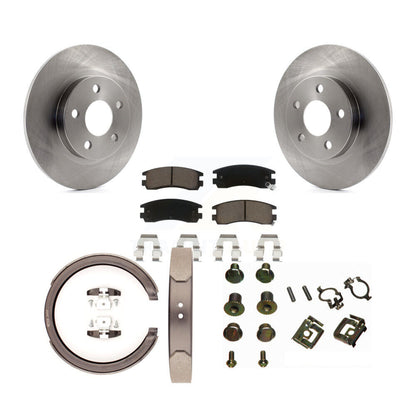 Kit de chaussures de stationnement et de matériel de stationnement, Rotors à disque arrière, coussinets en céramique pour Cadillac DeVille
