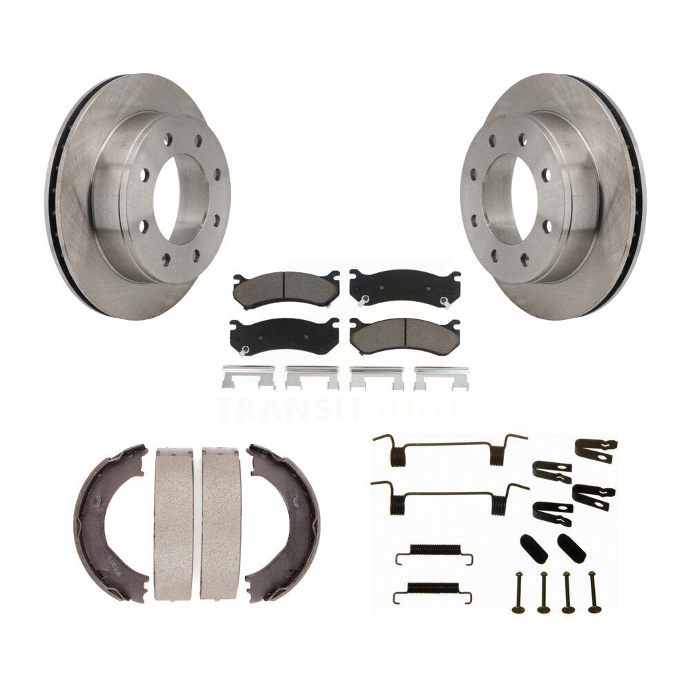Kit de quincaillerie pour chaussures de stationnement, Rotors à disque arrière, tampons en céramique, pour Chevrolet Silverad