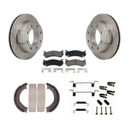 Kit de quincaillerie pour chaussures de stationnement, Rotors à disque arrière, tampons en céramique, pour Chevrolet Silverad