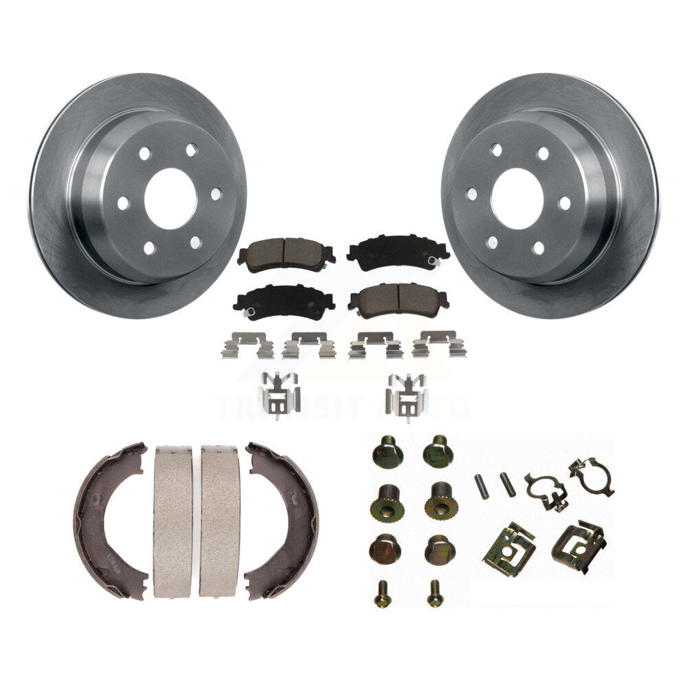 Kit de quincaillerie pour chaussures de stationnement, Rotors à disque arrière, tampons en céramique, pour Chevrolet Silverad