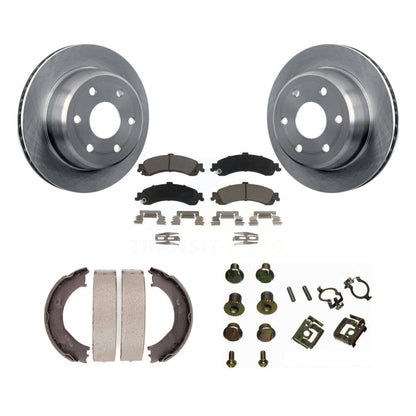 Kit de quincaillerie pour chaussures de stationnement, Rotors à disque arrière, tampons en céramique, pour Chevrolet Silverad