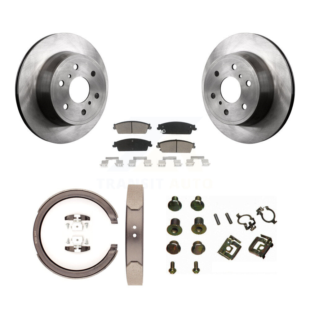 Kit de quincaillerie pour chaussures de stationnement, Rotors à disque arrière, tampons en céramique, pour Chevrolet Silverad