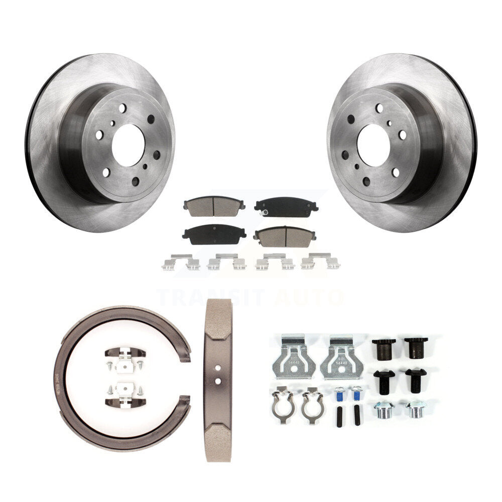 Kit de quincaillerie pour chaussures de stationnement, Rotors à disque arrière, tampons en céramique, pour Chevrolet GMC 1500