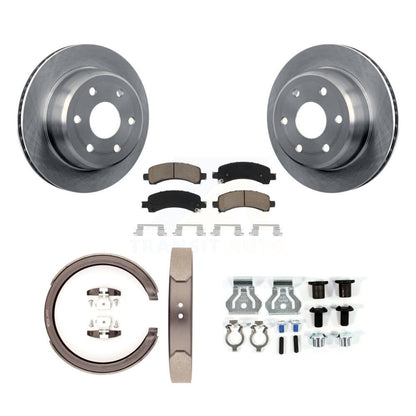 Rotors de disque arrière, coussinets en céramique, chaussures de stationnement et Kit de matériel pour GMC Yukon XL 150