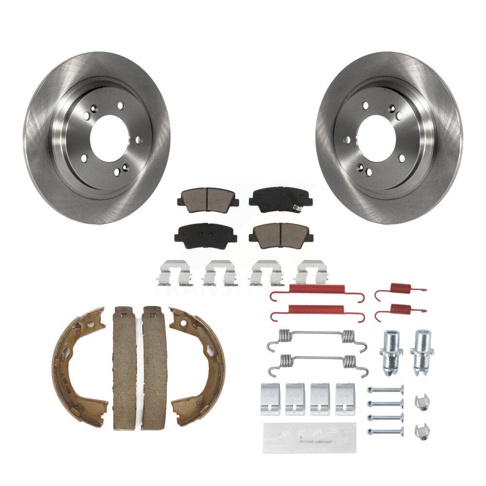 Kit de chaussures de stationnement et de quincaillerie, Rotors à disque arrière, tampons en céramique, pour Hyundai Sonata