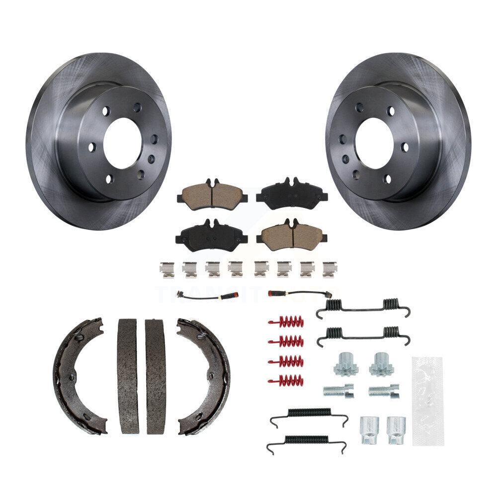 Kit de quincaillerie pour chaussures de stationnement, Rotors à disque arrière, tampons en céramique, pour Sprinter 2500 Dodge