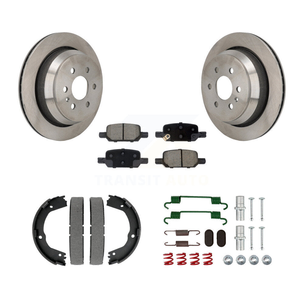 Kit de quincaillerie pour chaussures de stationnement, Rotors à disque arrière, tampons en céramique, pour Chevrolet Colorado