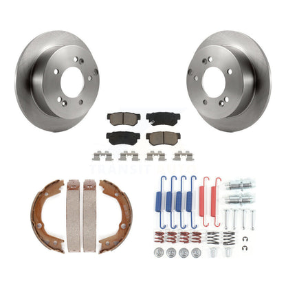 Kit de chaussures de stationnement et de matériel de stationnement, Rotors à disque arrière, coussinets en céramique pour Kia Optima 07-10