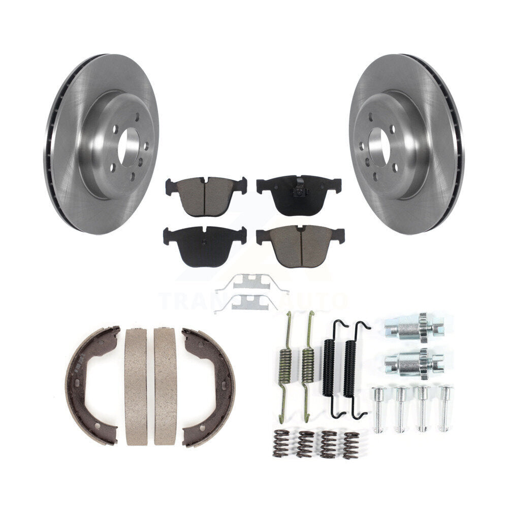 Kit de quincaillerie pour chaussures de stationnement, Rotors à disque arrière, tampons en céramique, pour BMW 535i GT xDrive