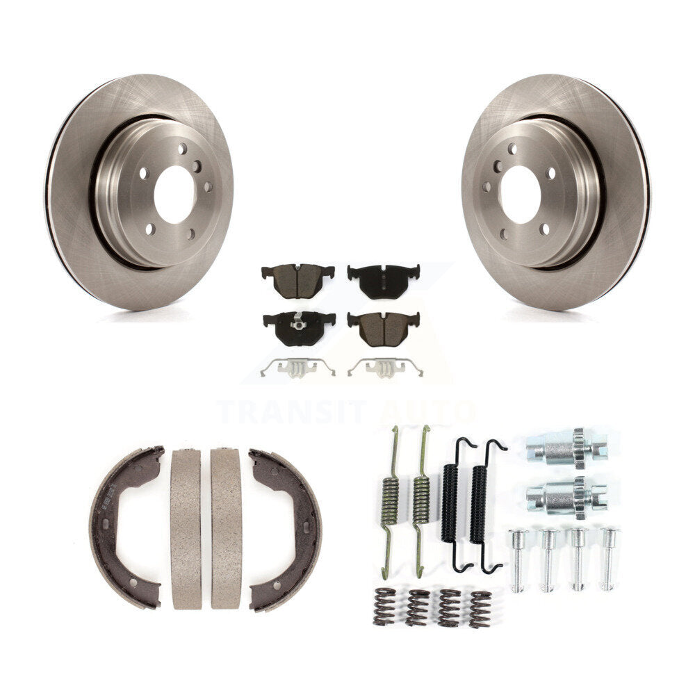 Kit de quincaillerie pour chaussures de stationnement, Rotors à disque arrière, tampons en céramique, pour BMW 530i 525i 528i