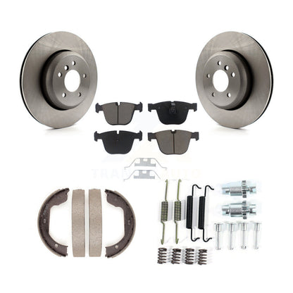 Kit de quincaillerie pour chaussures de stationnement, Rotors à disque arrière, tampons en céramique, pour BMW 650i 645Ci 550