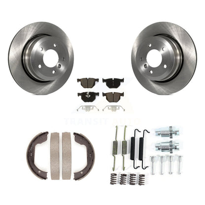 Kit de quincaillerie pour chaussures de stationnement, Rotors à disque arrière, tampons en céramique, pour BMW 530xi 528i 535