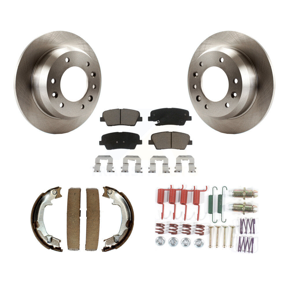 Kit de quincaillerie pour chaussures de stationnement, Rotors à disque arrière, tampons en céramique, pour Kia Sedona Hyundai