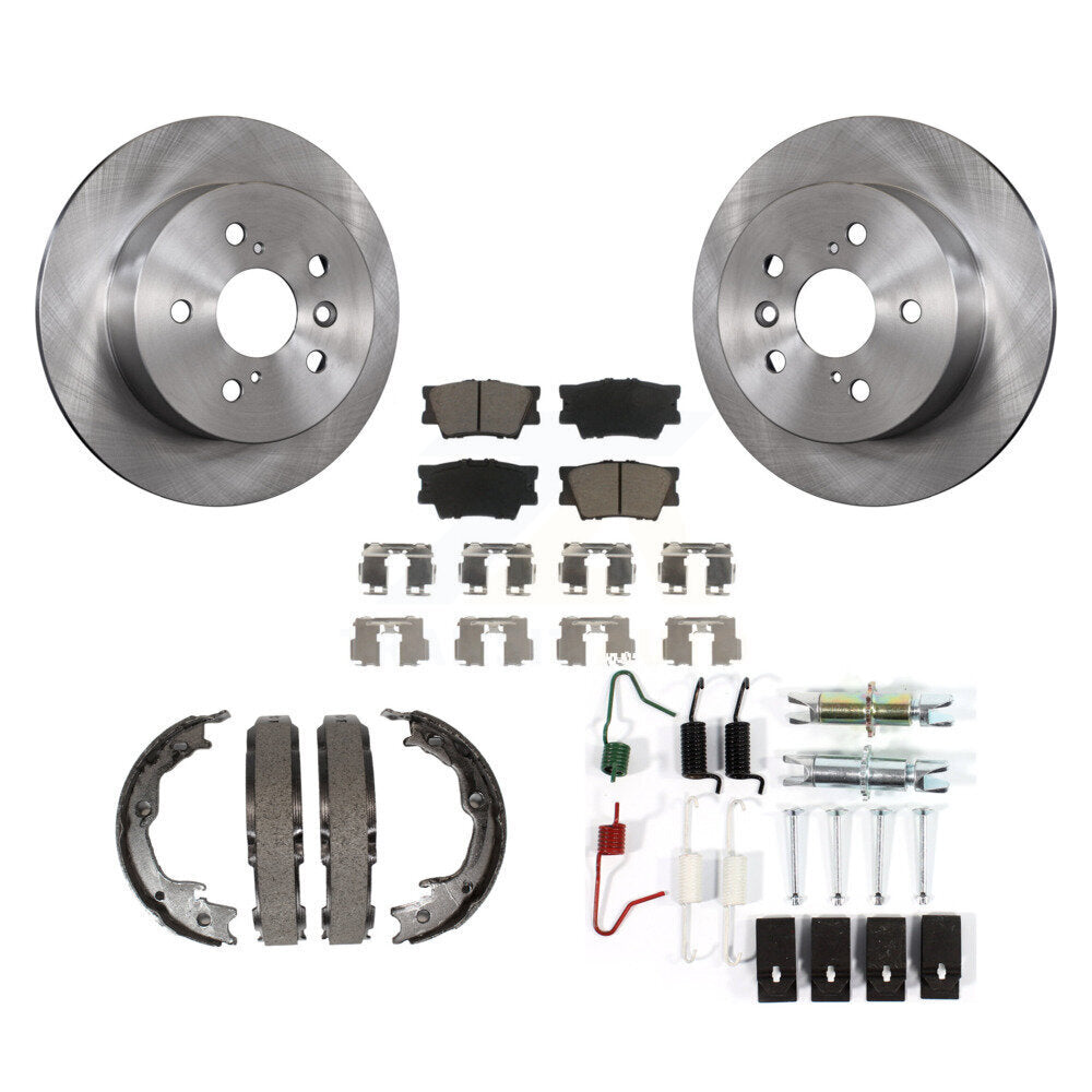 Kit de quincaillerie pour chaussures de stationnement, Rotors à disque arrière, tampons en céramique, pour Toyota Camry Lexus