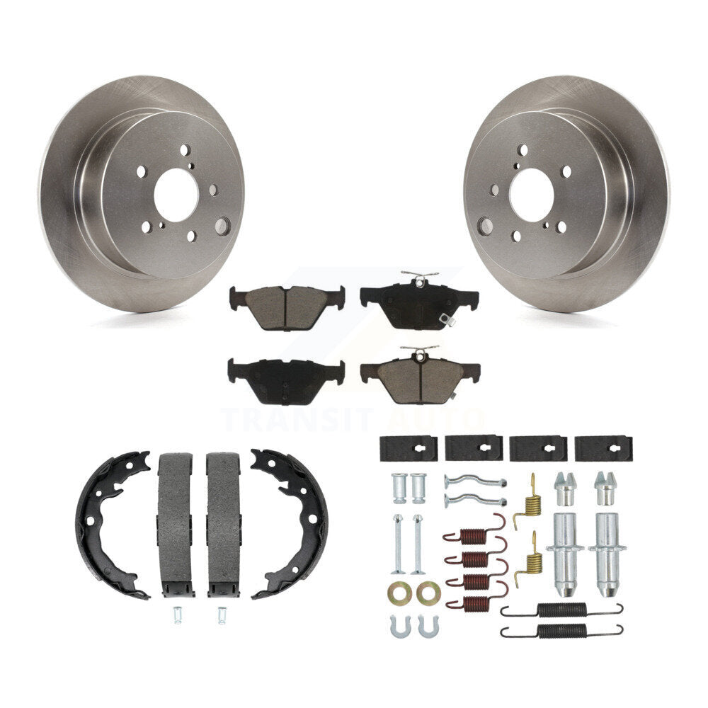 Rotors de disque arrière, coussinets en céramique, chaussures de stationnement et Kit de matériel pour Subaru Crosstrek