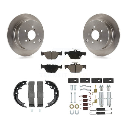 Rotors de disque arrière, coussinets en céramique, chaussures de stationnement et Kit de matériel pour Subaru Crosstrek