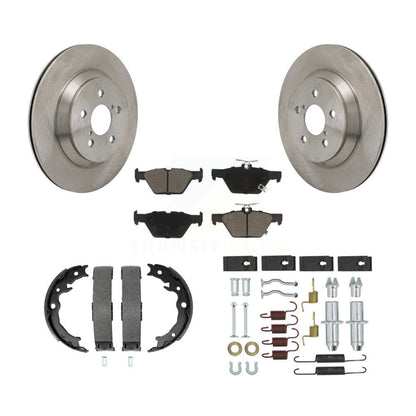 Rotors de disque arrière, coussinets en céramique, chaussures de stationnement et Kit de matériel pour Subaru Crosstrek