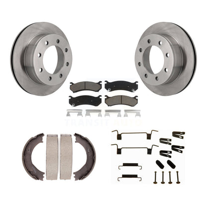 Kit de quincaillerie pour chaussures de stationnement, Rotors à disque arrière, tampons en céramique, pour Chevrolet Silverad
