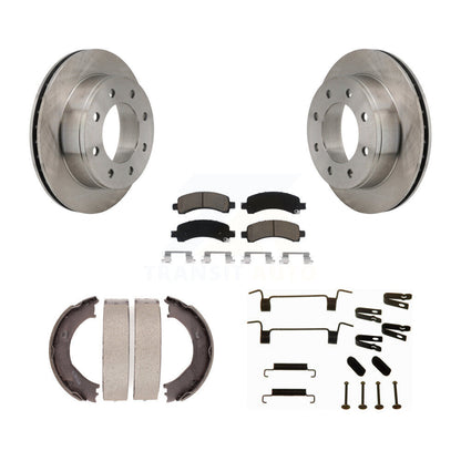 Kit de chaussures de stationnement et de matériel de stationnement, Rotors à disque arrière, tampons en céramique, pour Chevrolet Express